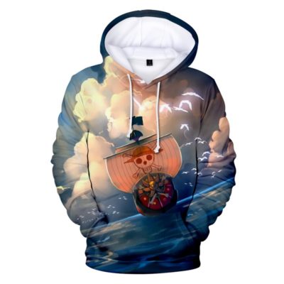 Pull capuche 3D inspiration One Piece Voyage
