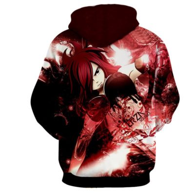 Pull capuche 3D inspiration Fairy Tail Erza