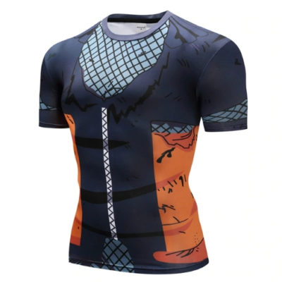 Tee shirt compression inspiration Naruto Uzumaki
