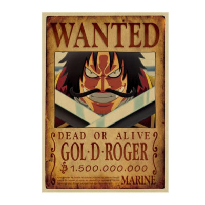 6 affiches originales One Piece Wanted Légende