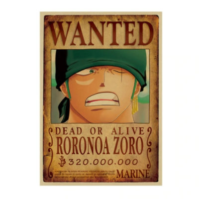 10 affiches originales équipage Mugiwara One Piece Wanted