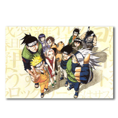 Poster Naruto Team up, papier de soie