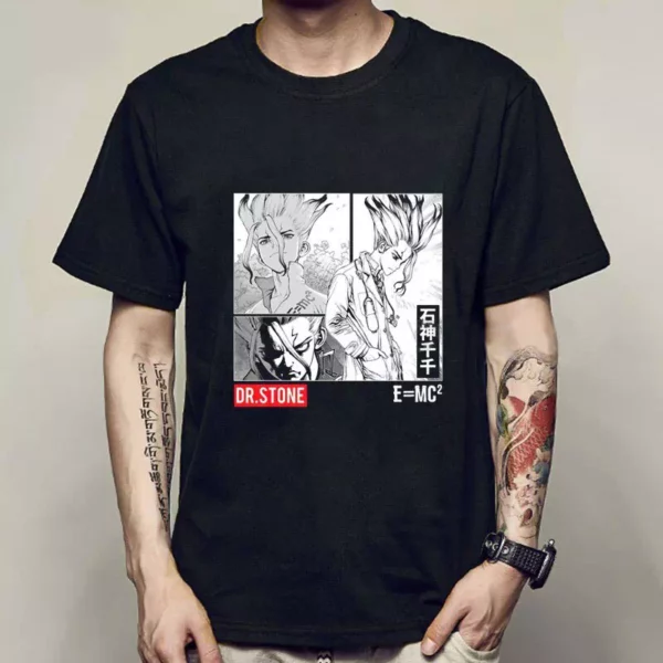 Tee-shirt-coton-Senku dr-stone-x-Fukai-collection