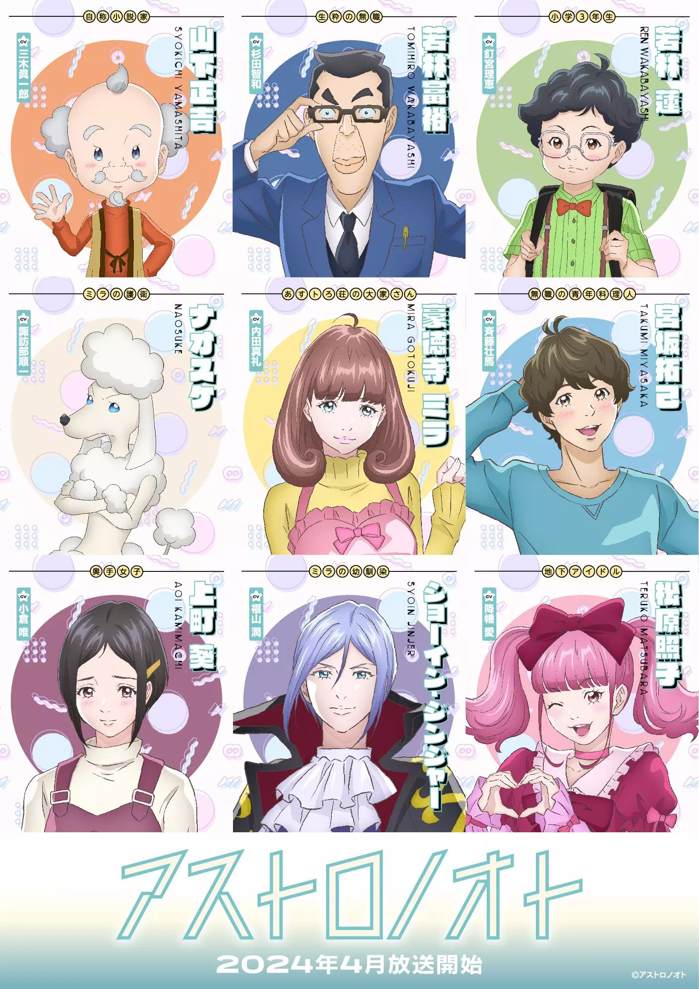 Astro note personnages