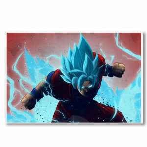 Poster Goku Abstrait