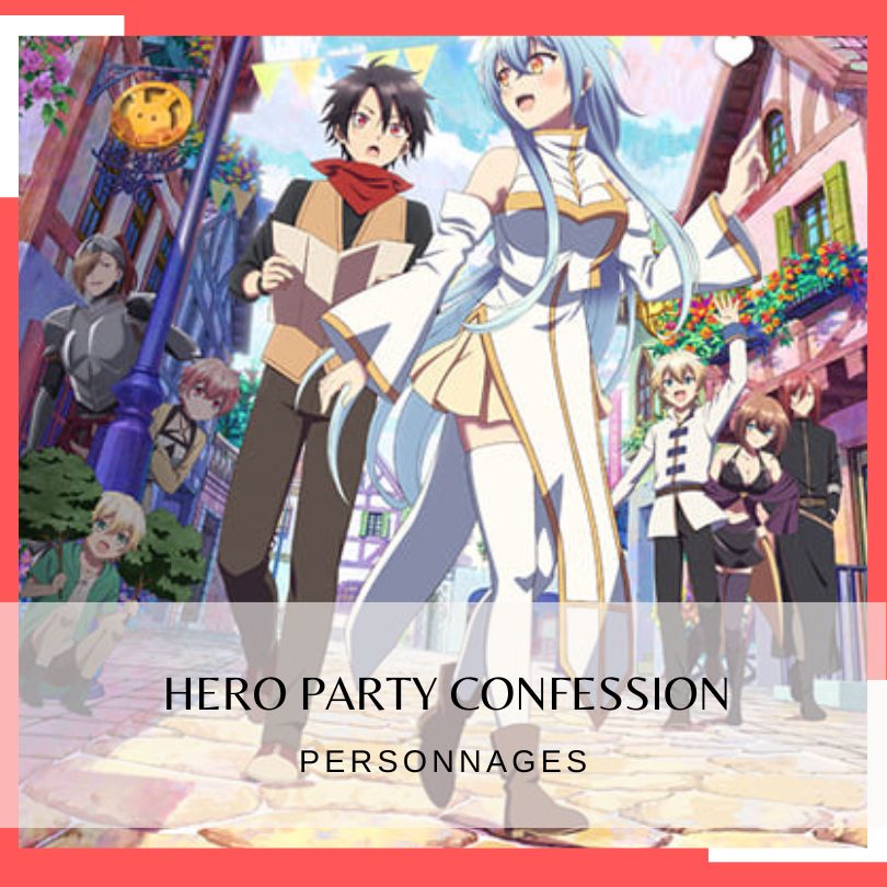 Les personnages de Hero Party Confession