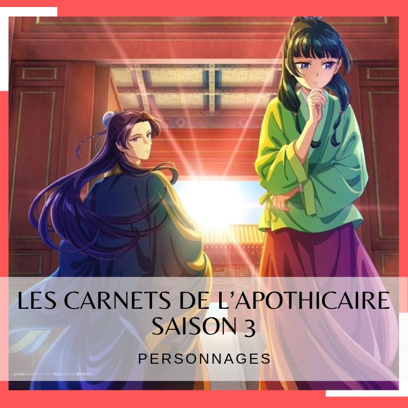 Les personnages des carnets de l&rsquo;apothicaire saison 3